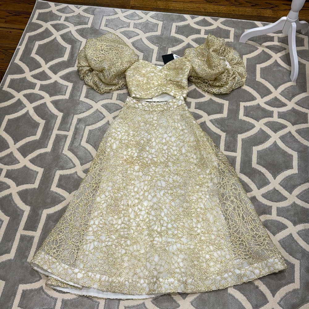 Aje Cream Pantina Lace 2 Piece Set